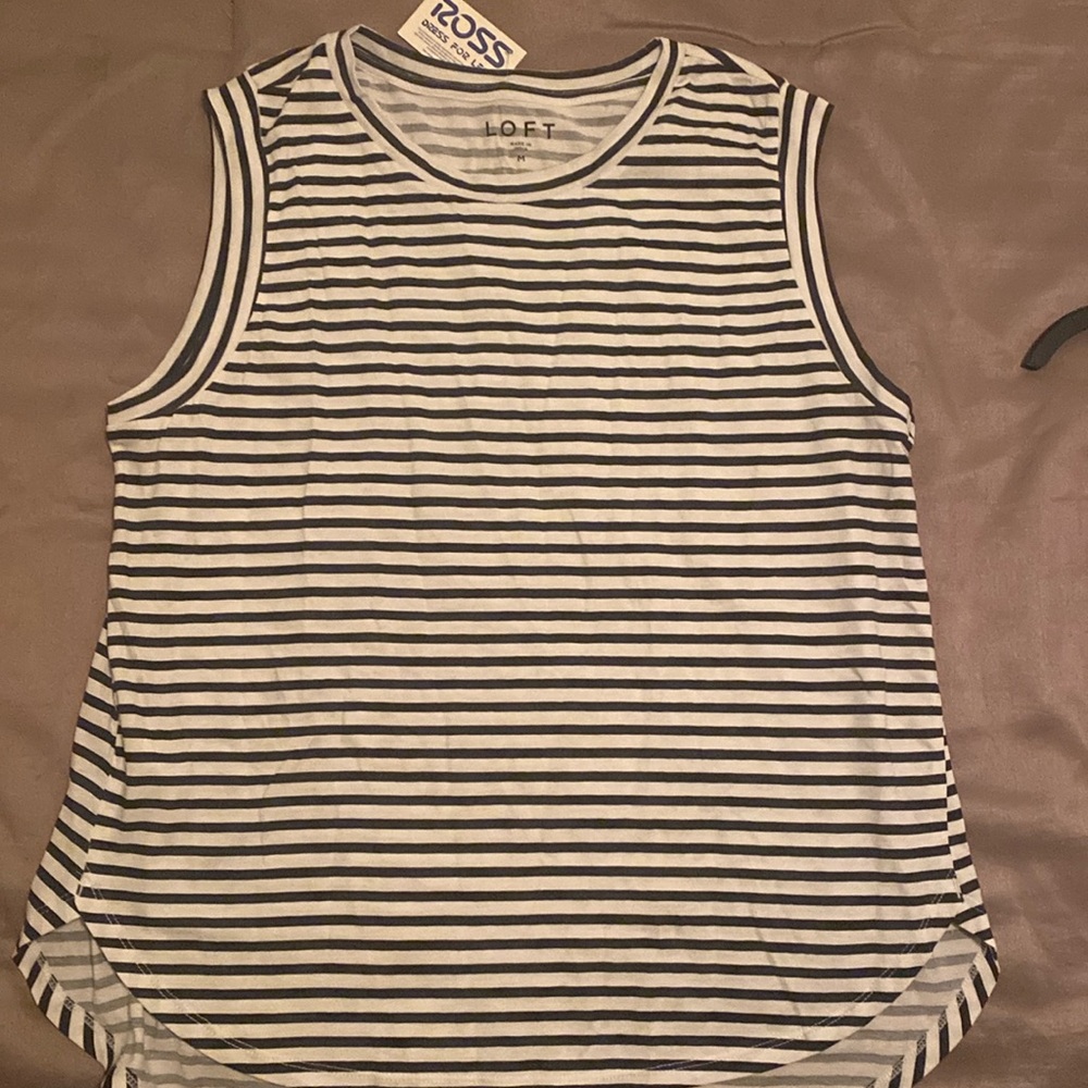New Black and white striped shirt